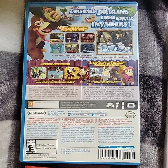 Nintendo Wii U Game Bundle Mario Mariokart DC Injustice Nintendoland Donkey Kong